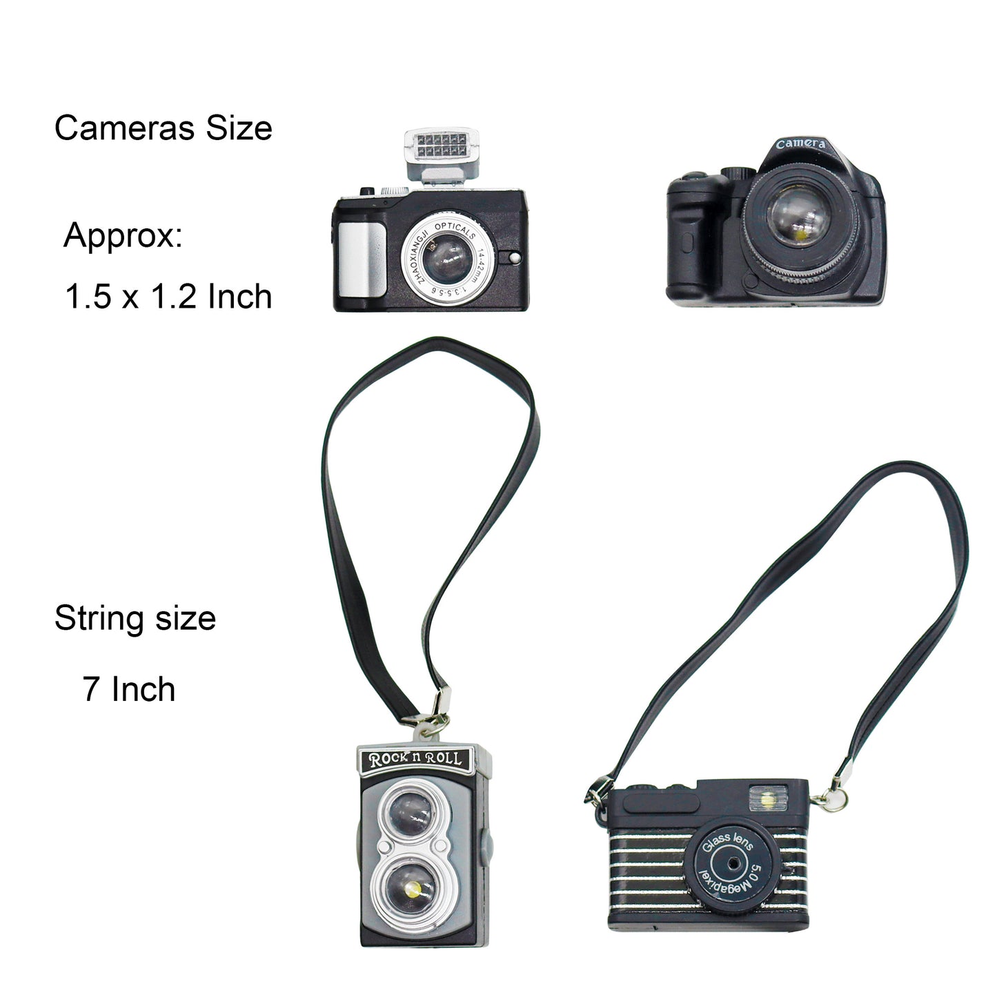 pamonrueer 4 Pcs Digital Camera Products Package Miniature SLR Camera Mini Camera Ornament Vintage Camera Model Digital SLR Camera Dollhouse Decoration Accessories Photography Props